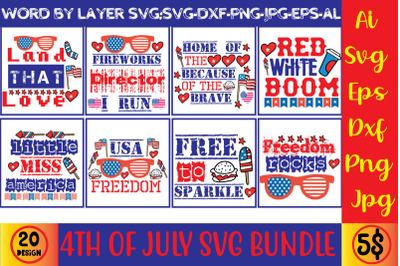 4th of july SVG Bundle