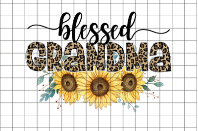 Blessed Grandma Sunflower Graphic Design