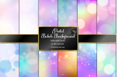 Pastel bokeh  Unicorn bokeh Background