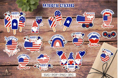 4th of july Patriotic stickers | Independence day
