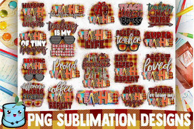 Teacher Sublimation Bundle - School PNG Designs
