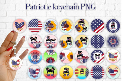 Keychain design PNG | Patriotic keychain