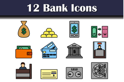 Bank Icon Set