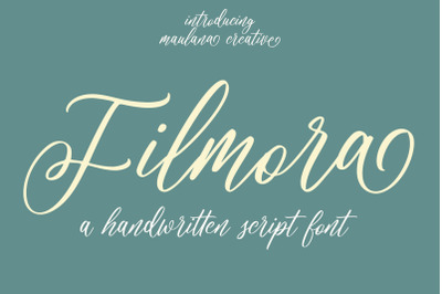 Filmora Script Font