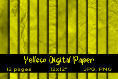 12 Yellow Backgrounds PNG.