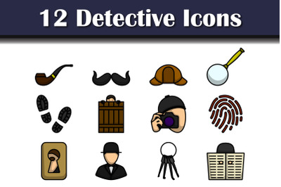 Detective Icon Set