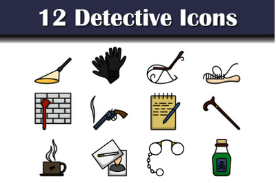 Detective Icon Set