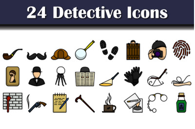 Detective Icon Set