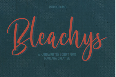 Bleachys Script Font