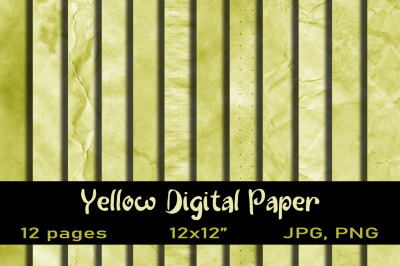 12 Yellow Backgrounds PNG.