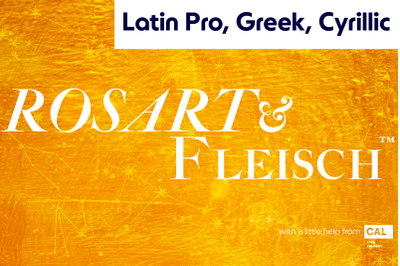 Rosart and Fleisch PRO 2 Font Pack