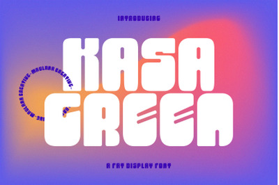 Kasa Green Fat Display Font