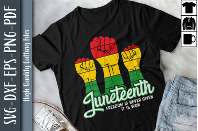 Juneteenth Freedom&#039;s Never Given Is Won