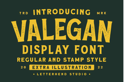 Valegan Font - Bonus Illustration