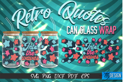 Glass Can Wrap SVG | Retro Wrap SVG | Glass Can Bundle vol.6