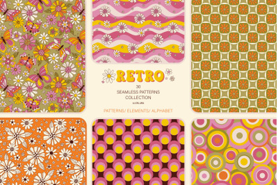 Retro vibes - pattern collection.