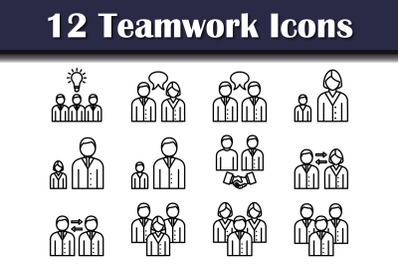 Teamwork Icon Set