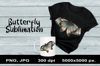 Butterfly Sublimation PNG Design