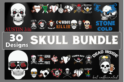 Skull Bundle SVG 30 designs