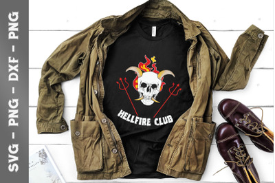 Funny Skull Fire Club Funny Design