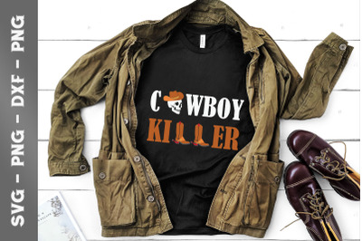 Western Cowboy Killer Skull Cowgirl