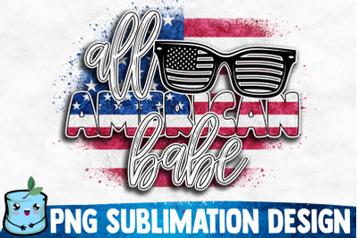 All American Babe Sublimation Design