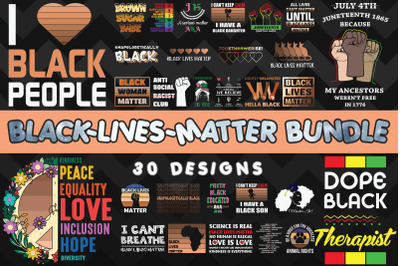 Black Lives Matter Bundle SVG