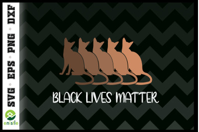 BLM Black Lives Matter Cat