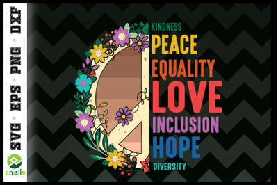 Kindness Peace Equality Inclusion