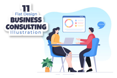 11 Business Plan Consulting Illustration