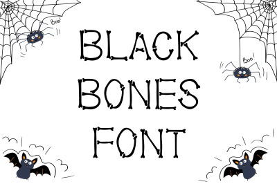 Black Bones | Halloween Font
