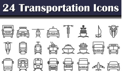 Transportation Icon Set