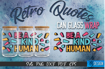 Glass Can Wrap SVG | Retro Wrap SVG | Glass Can Wrap SVG | Retro Glass