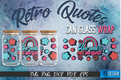 Glass Can Wrap SVG | Retro Wrap SVG | Glass Can Wrap SVG | Retro Glass