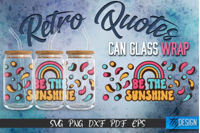 Glass Can Wrap SVG | Retro Wrap SVG | Glass Can Wrap SVG | Retro Glass