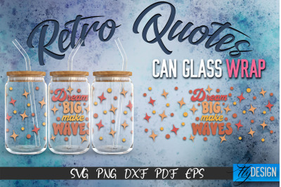 Glass Can Wrap SVG | Retro Wrap SVG | Glass Can Wrap SVG | Retro Glass