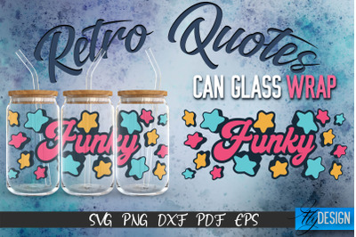 Glass Can Wrap SVG | Retro Wrap SVG | Glass Can Wrap SVG | Retro Glass