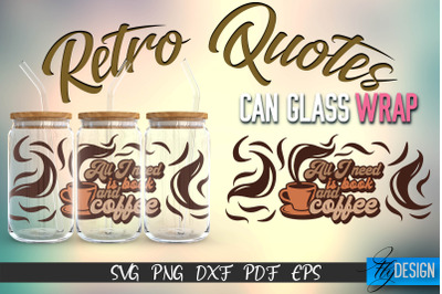 Glass Can Wrap SVG | Retro Wrap SVG | Glass Can Wrap SVG | Retro Glass