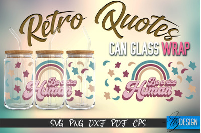 Glass Can Wrap SVG | Retro Wrap SVG | Glass Can Wrap SVG | Retro Glass