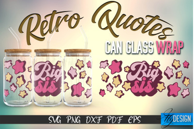 Glass Can Wrap SVG | Retro Wrap SVG | Glass Can Wrap SVG | Retro Glass