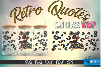 Glass Can Wrap SVG | Retro Wrap SVG | Glass Can Wrap SVG | Retro Glass