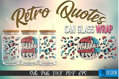 Glass Can Wrap SVG | Retro Wrap SVG | Glass Can Wrap SVG | Retro Glass