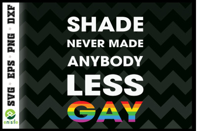 Shade Never Made Anybody Less LGBT