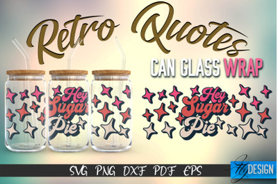 Glass Can Wrap SVG | Retro Wrap SVG | Glass Can Wrap SVG | Retro Glass