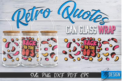 Glass Can Wrap SVG | Retro Wrap SVG | Glass Can Wrap SVG | Retro Glass