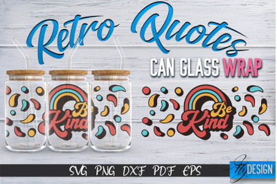 Glass Can Wrap SVG | Retro Wrap SVG | Glass Can Wrap SVG | Retro Glass