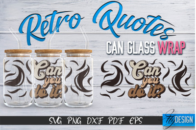 Glass Can Wrap SVG | Retro Wrap SVG | Glass Can Wrap SVG | Retro Glass