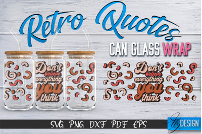 Glass Can Wrap SVG | Retro Wrap SVG | Glass Can Wrap SVG | Retro Glass