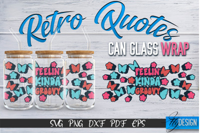 Glass Can Wrap SVG | Retro Wrap SVG | Glass Can Wrap SVG | Retro Glass