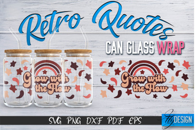 Glass Can Wrap SVG | Retro Wrap SVG | Glass Can Wrap SVG | Retro Glass